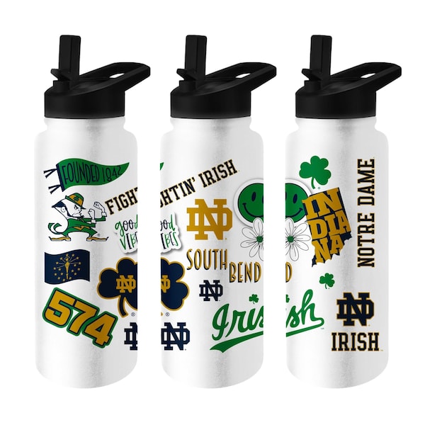 Logo Brands Notre Dame 34oz Native Quencher Bottle 190-S34QB-63 - main